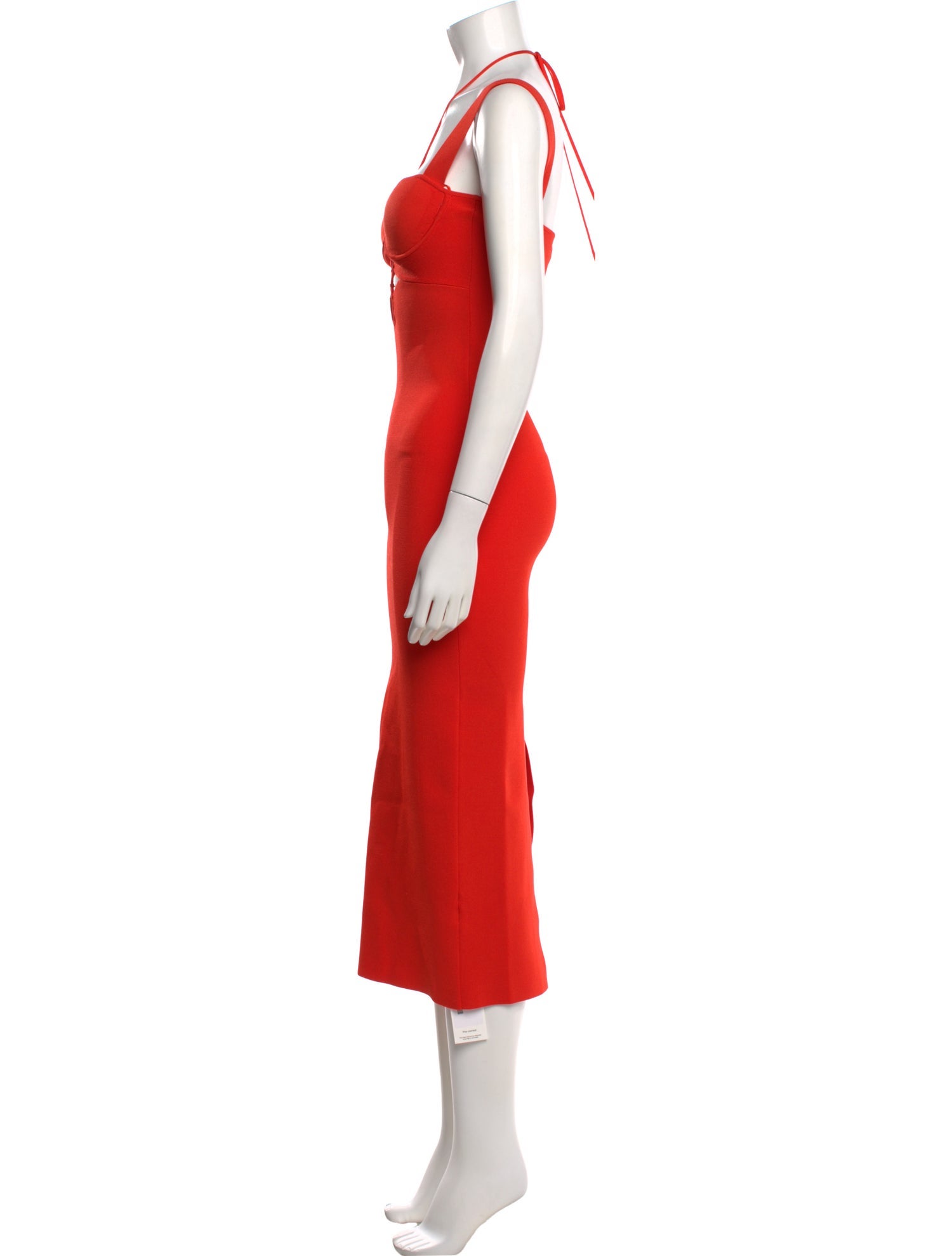 Galvan London Halterneck Midi Length Dress