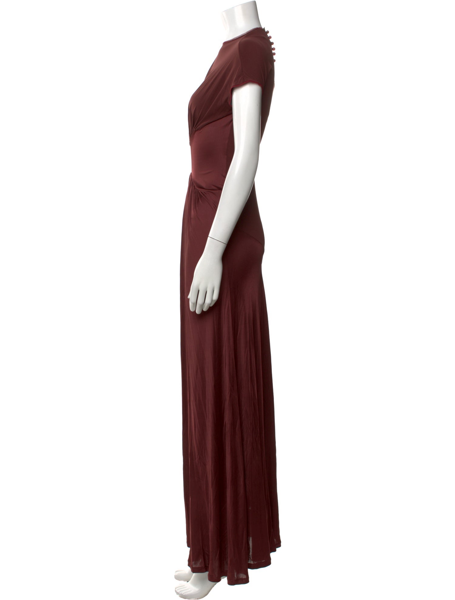 Galvan London Crew Neck Long Dress