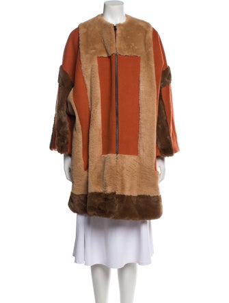 Gianluca Capannolo Virgin Wool Colorblock Pattern Coat