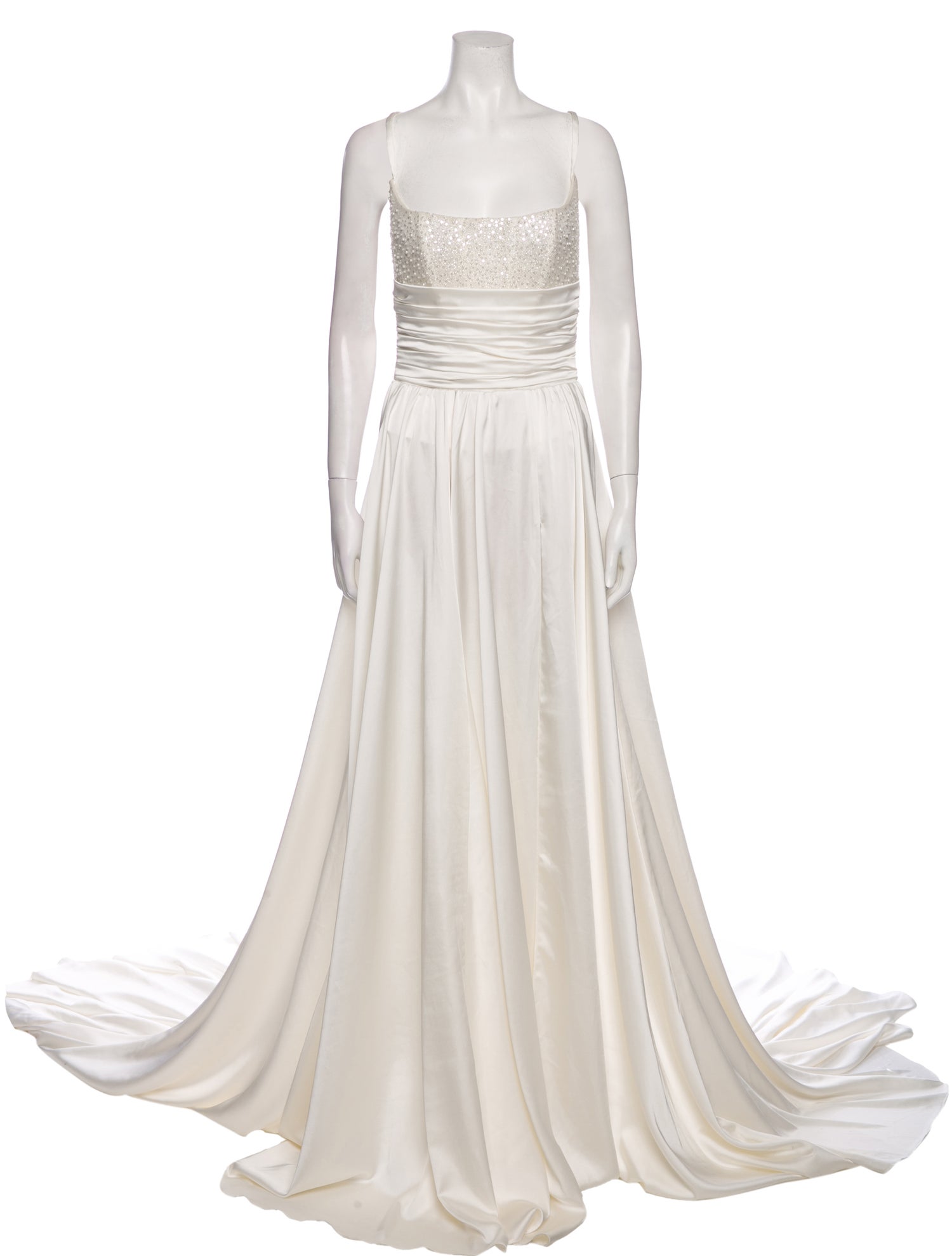 Galia Lahav Haute Couture Square Neckline Long Dress w/ Tags