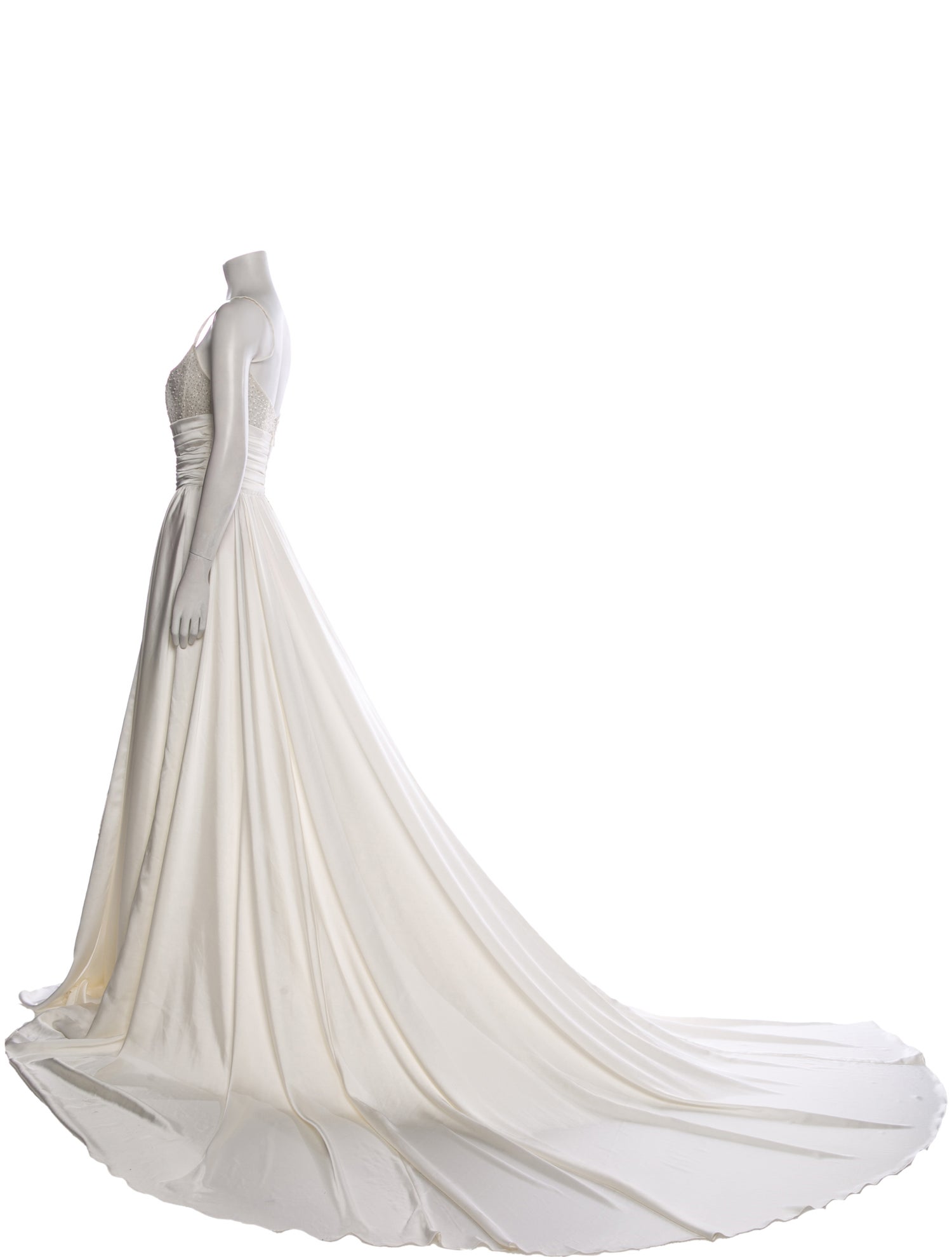 Galia Lahav Haute Couture Square Neckline Long Dress w/ Tags