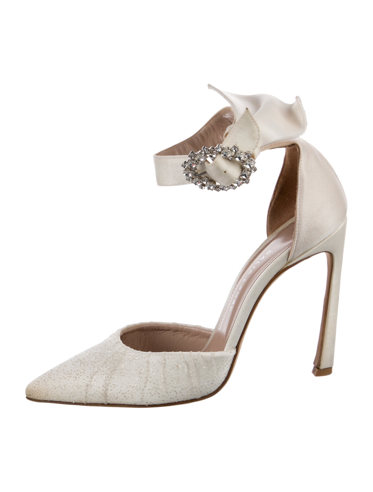 Galia Lahav Haute Couture Satin D'Orsay Pumps
