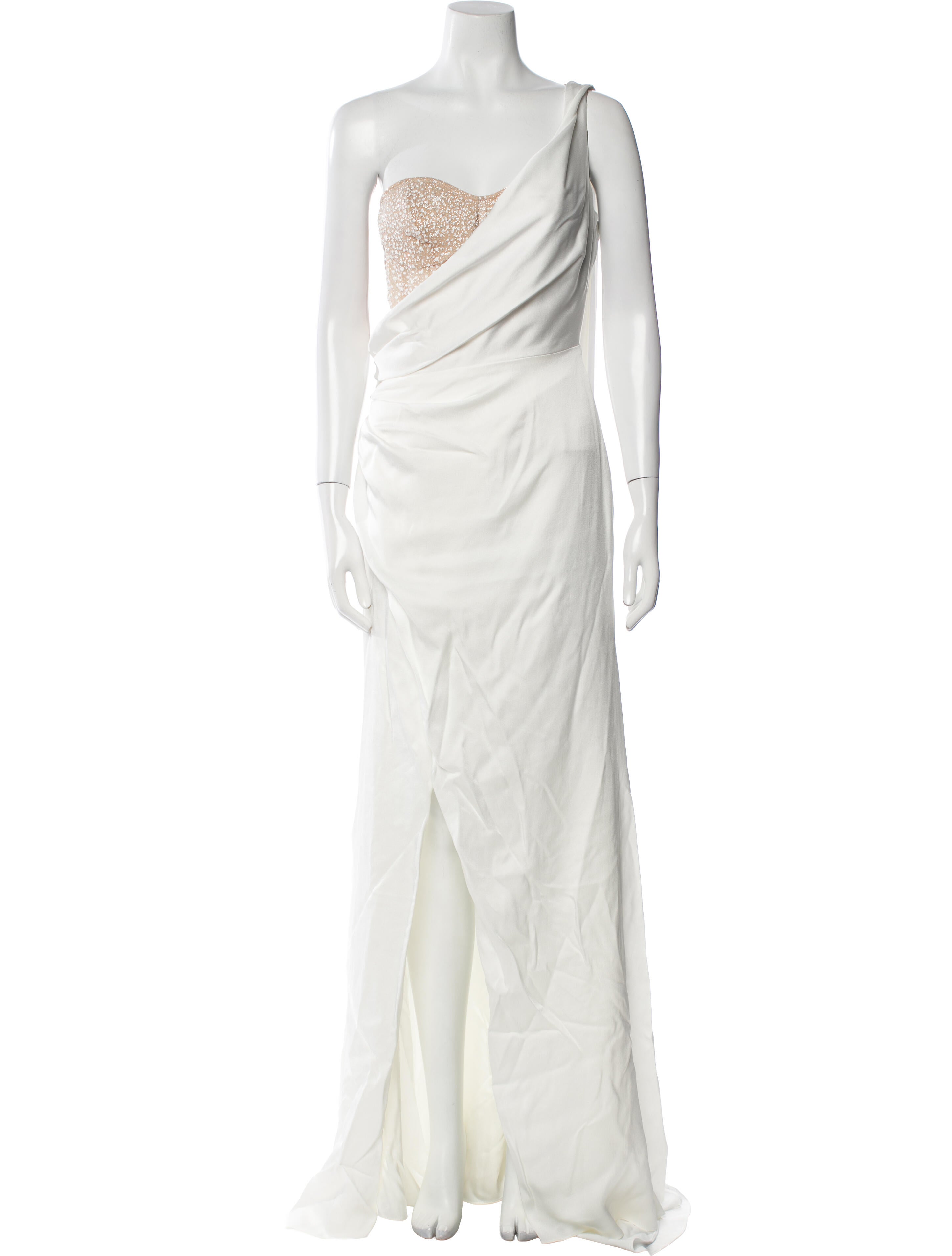 Galia Lahav Haute Couture One-Shoulder Long Dress w/ Tags