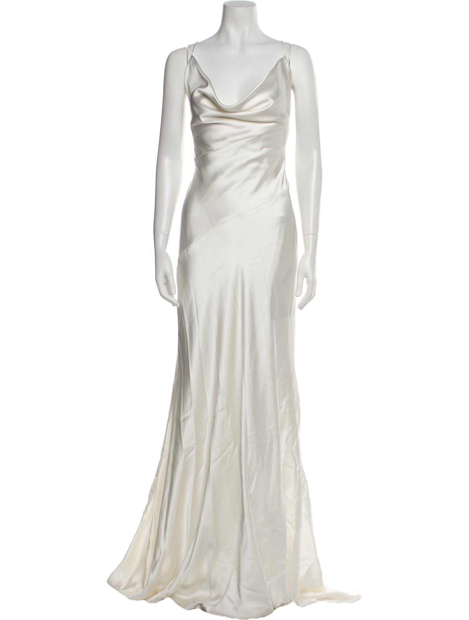 Galia Lahav Haute Couture Cowl Neck Long Dress