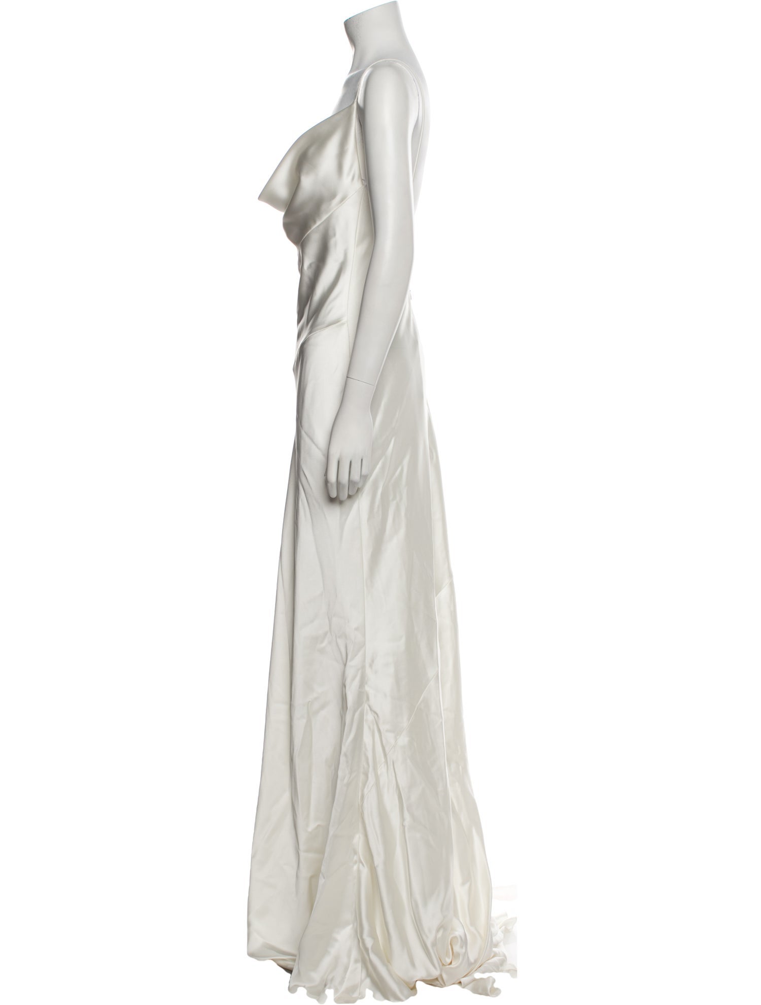 Galia Lahav Haute Couture Cowl Neck Long Dress