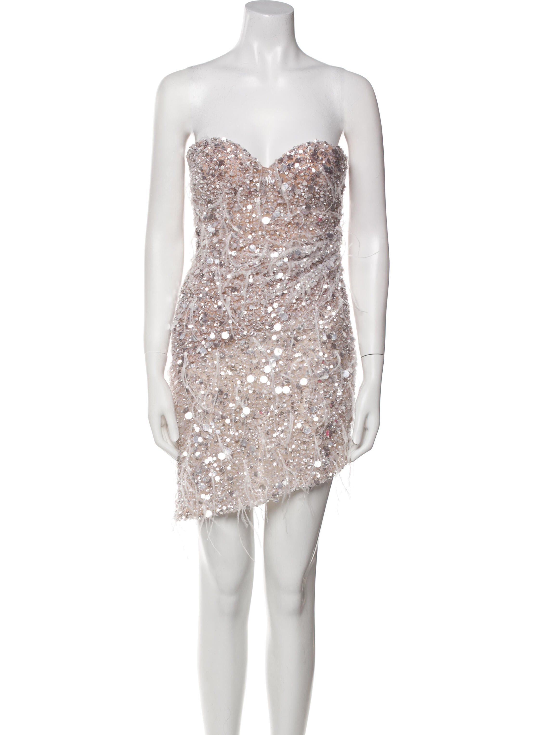 Galia Lahav Haute Couture Strapless Mini Dress