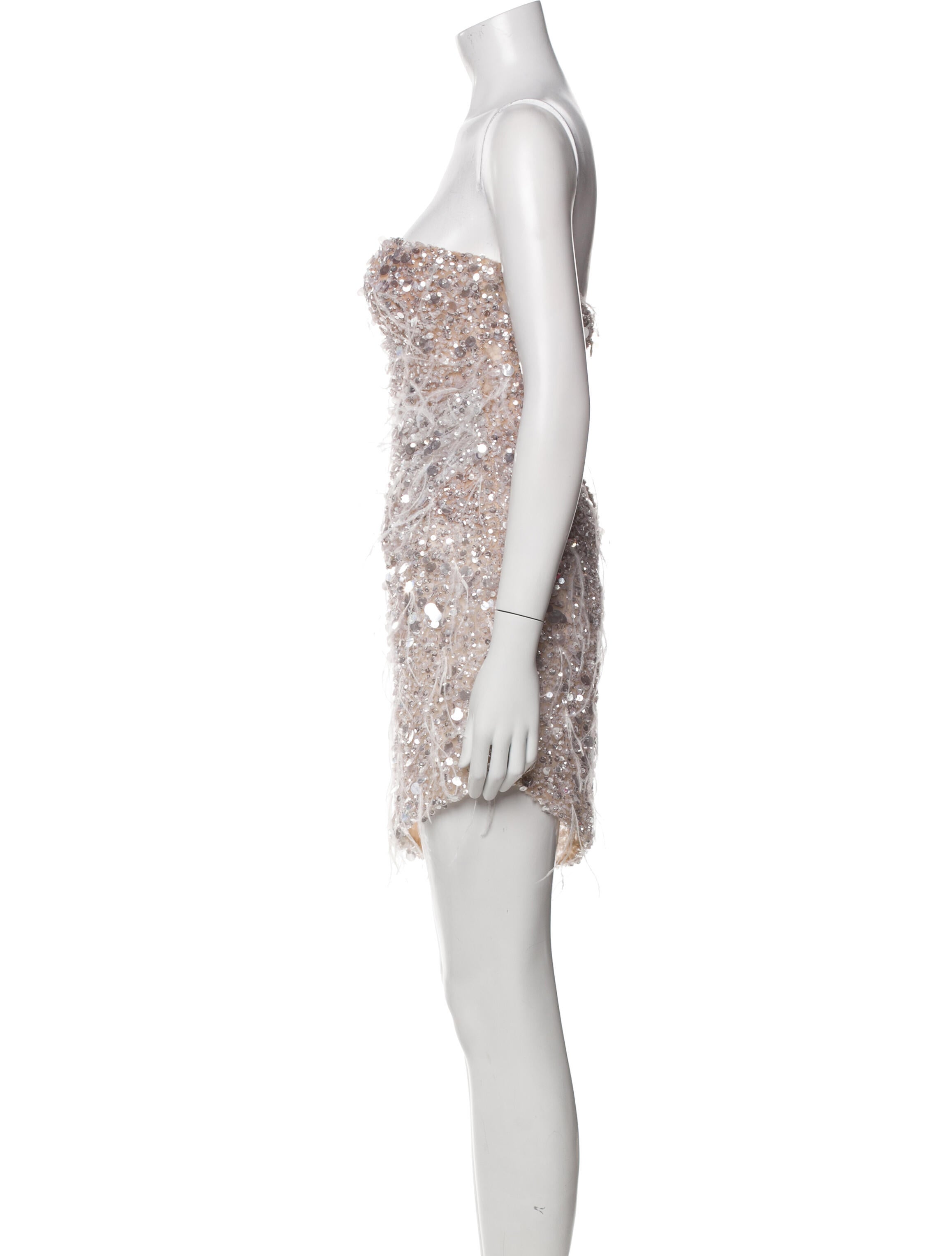 Galia Lahav Haute Couture Strapless Mini Dress