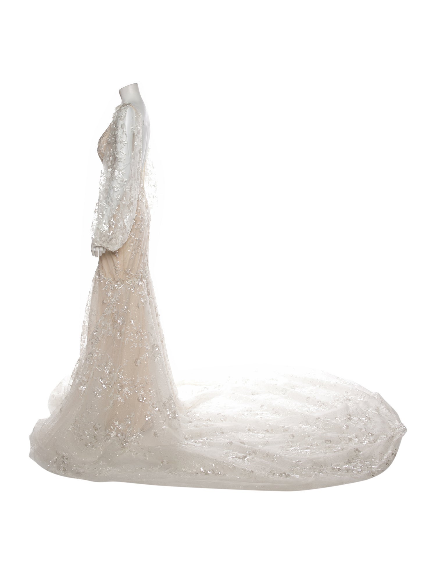 Galia Lahav Haute Couture Square Neckline Long Dress