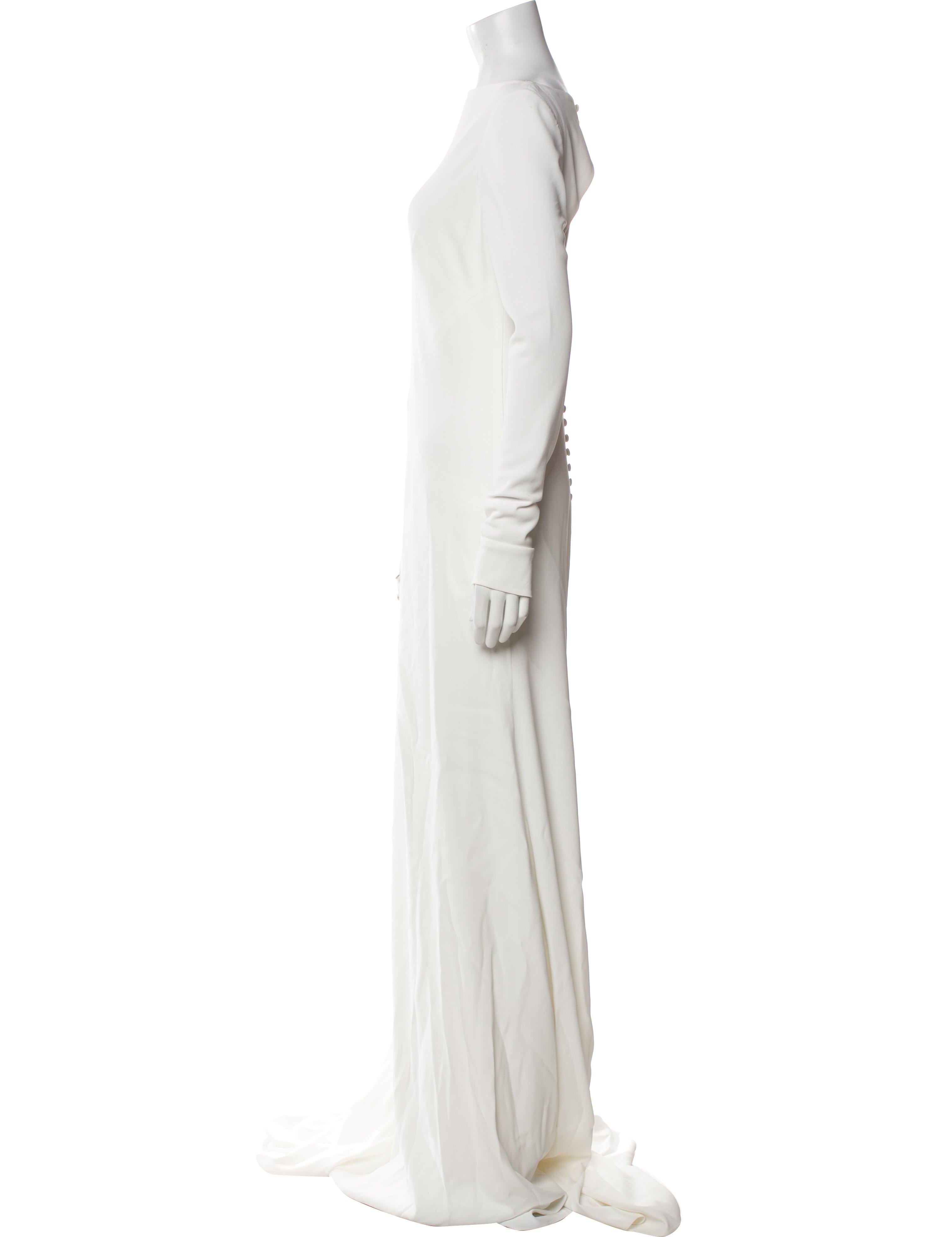 Galia Lahav Haute Couture Bateau Neckline Long Dress