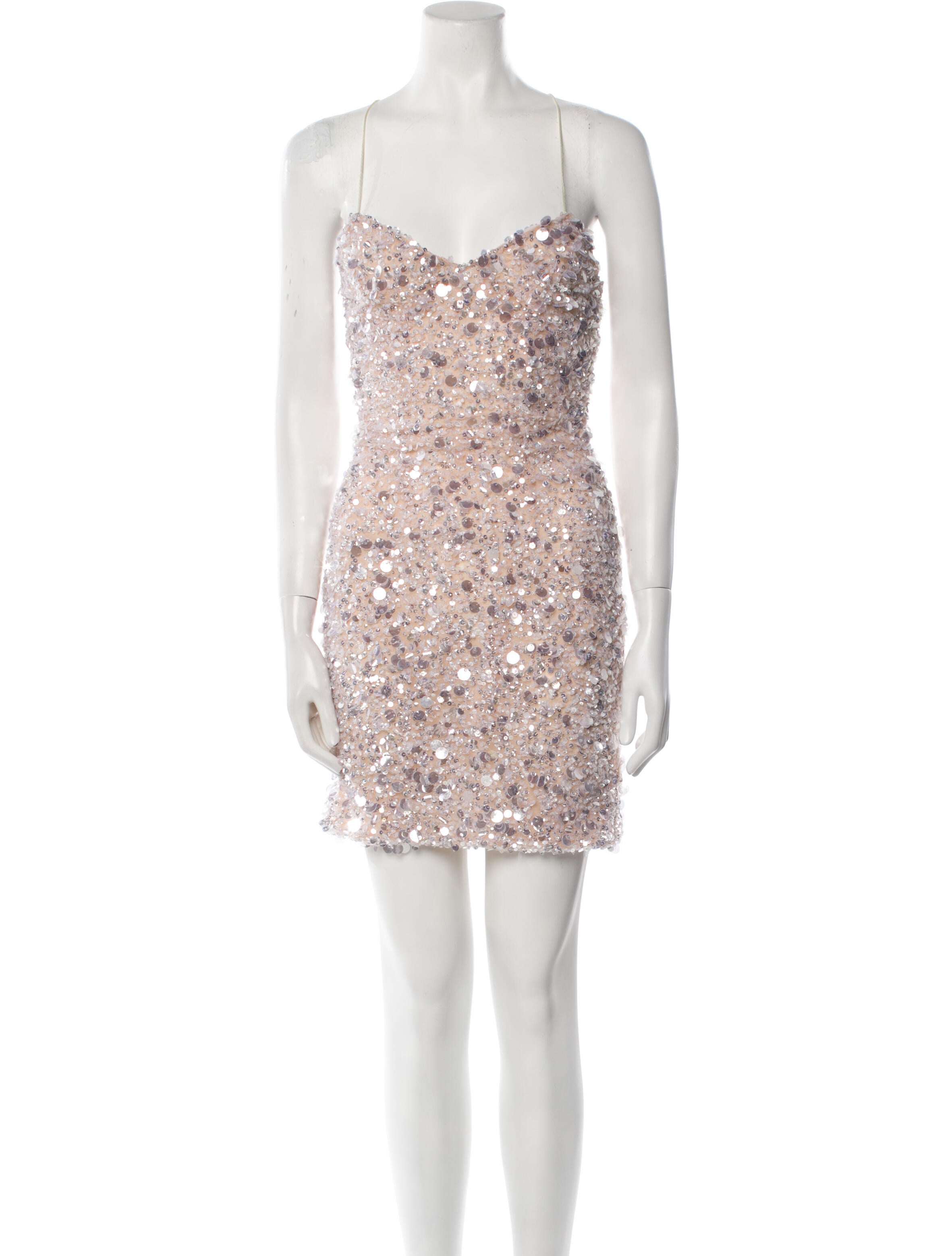 Galia Lahav Haute Couture Square Neckline Mini Dress w/ Tags