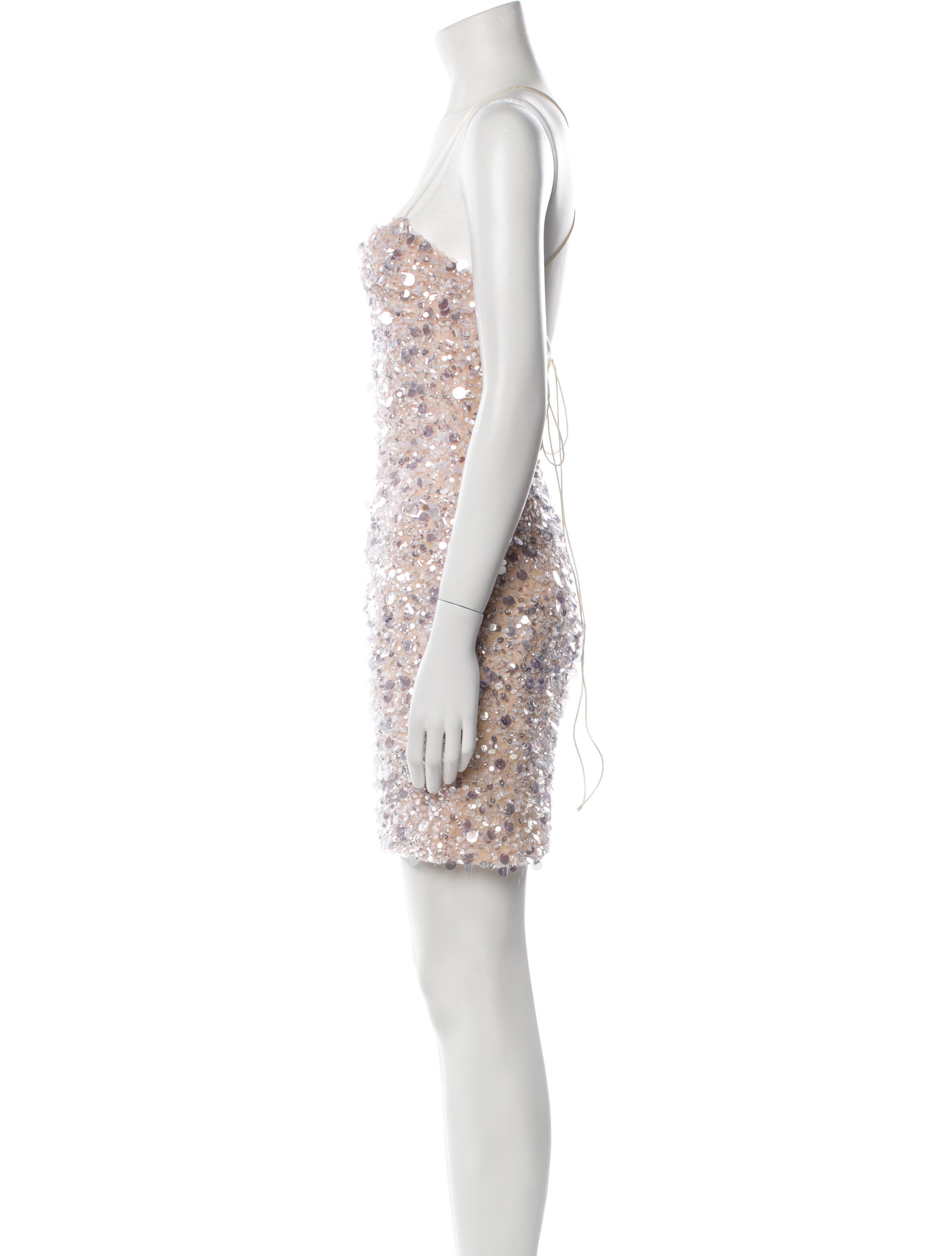 Galia Lahav Haute Couture Square Neckline Mini Dress w/ Tags