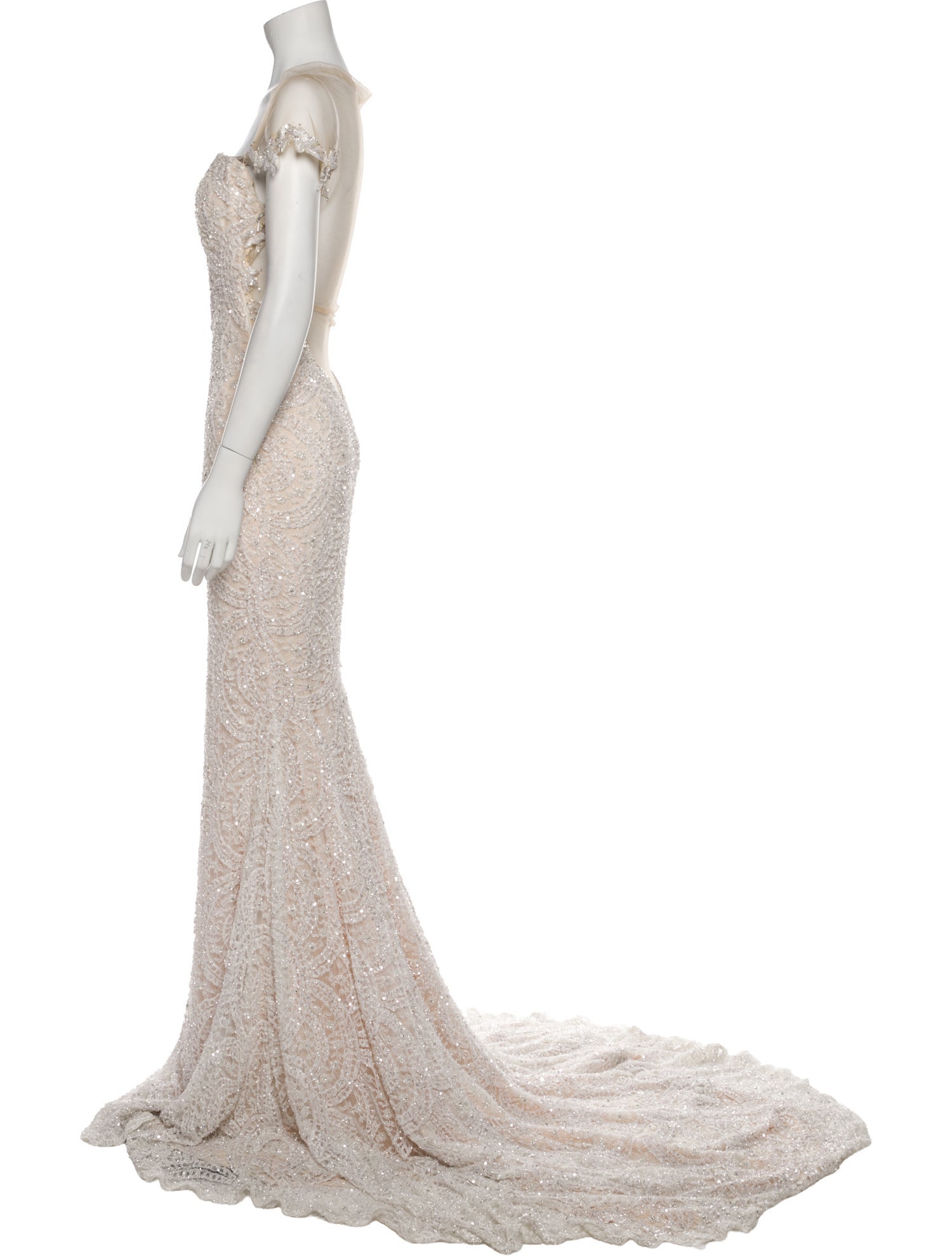 Galia Lahav Haute Couture Square Neckline Long Dress