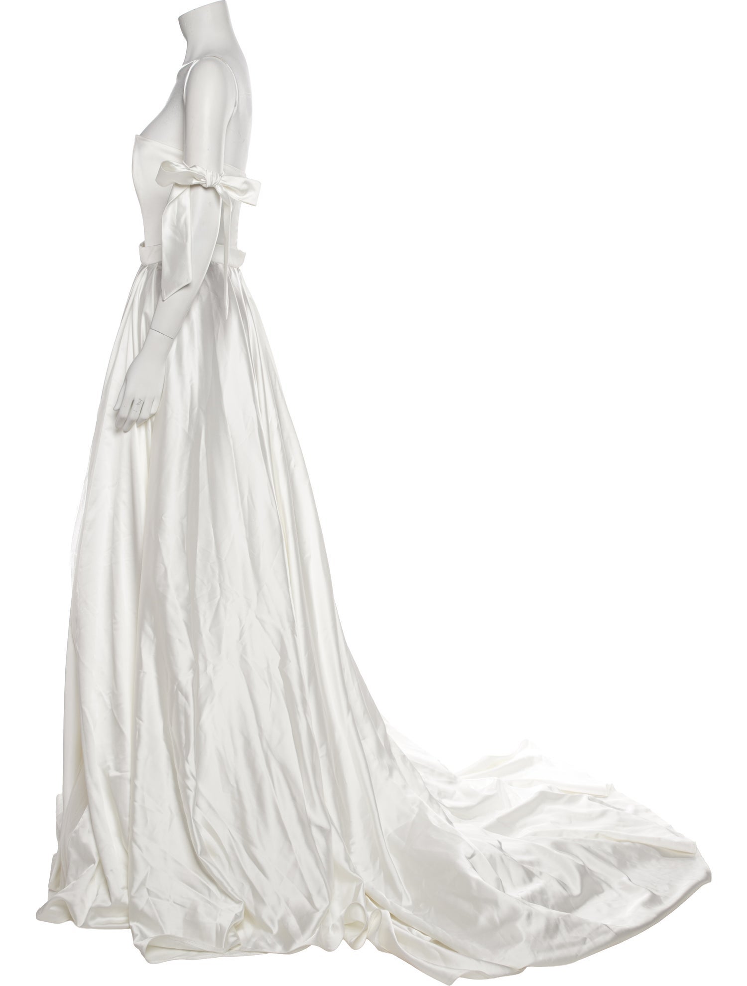 Galia Lahav Haute Couture Off-The-Shoulder Long Dress