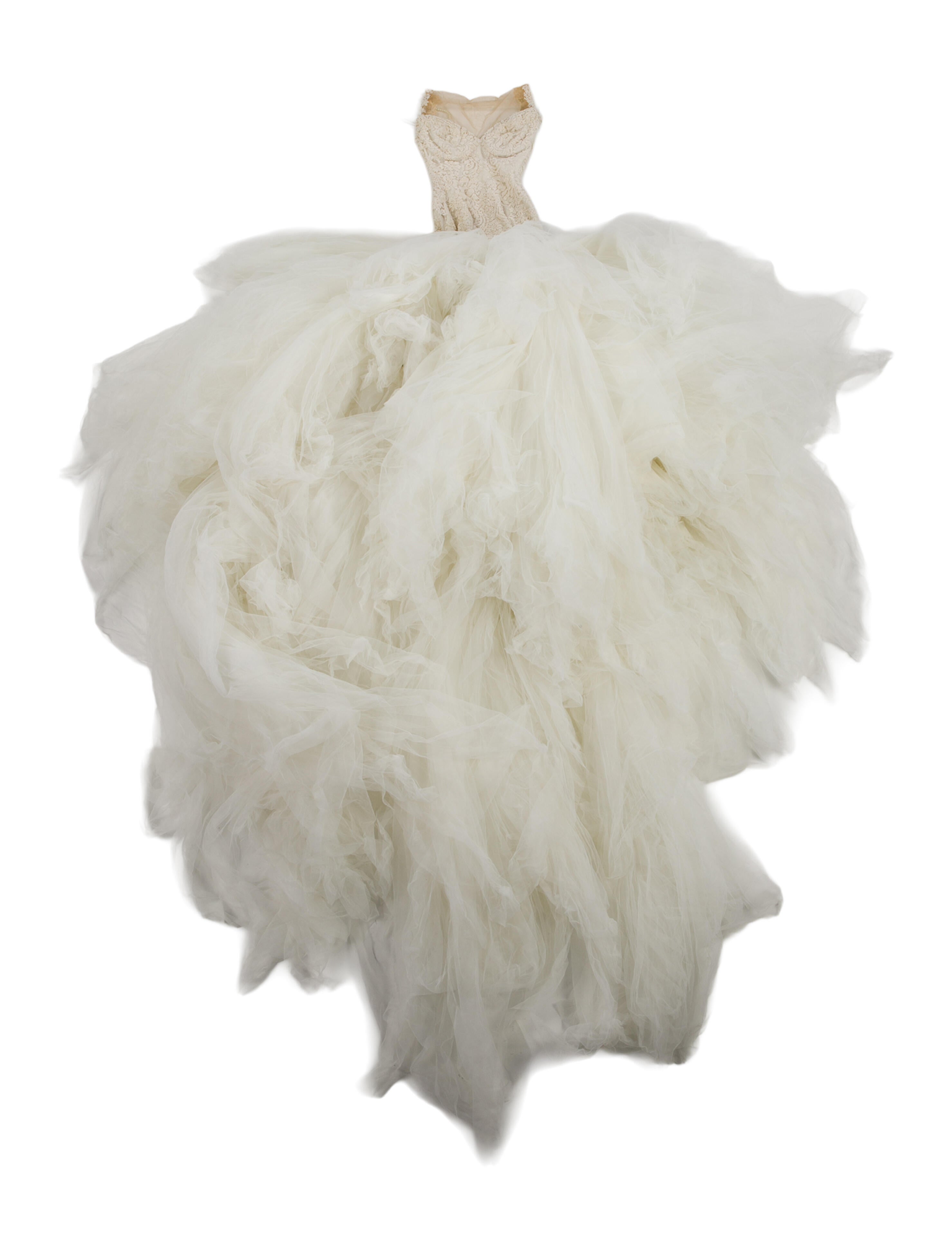 Galia Lahav Haute Couture Strapless Mini Dress