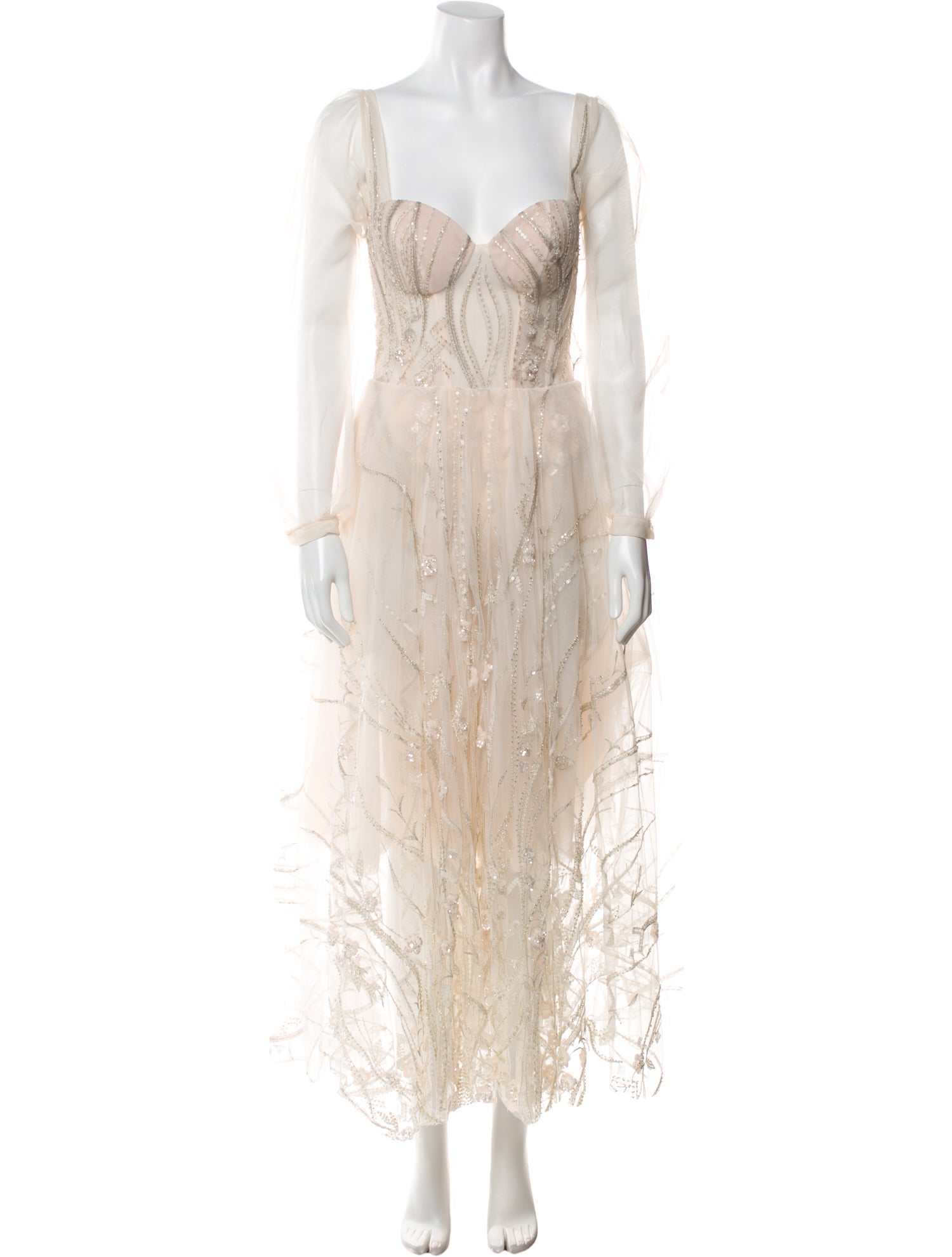 Galia Lahav Haute Couture Silk Long Dress