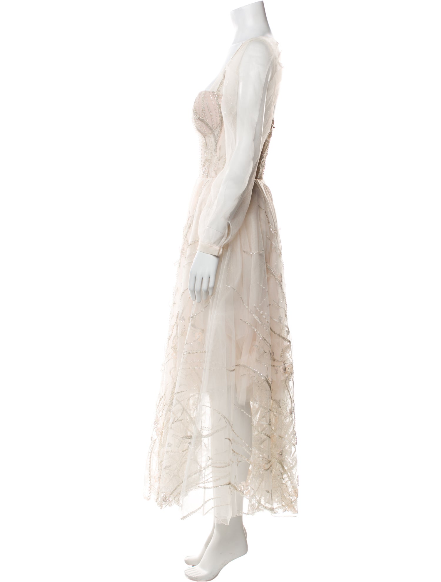 Galia Lahav Haute Couture Silk Long Dress