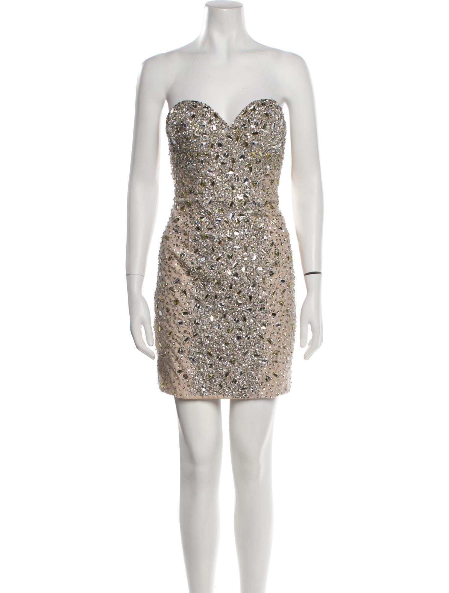 Galia Lahav Haute Couture Strapless Mini Dress