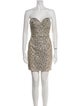 Galia Lahav Haute Couture Strapless Mini Dress