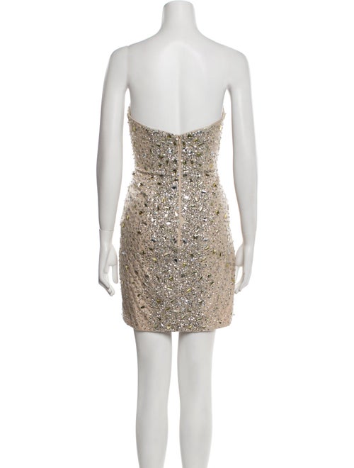 Galia Lahav Haute Couture Strapless Mini Dress