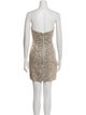 Galia Lahav Haute Couture Strapless Mini Dress