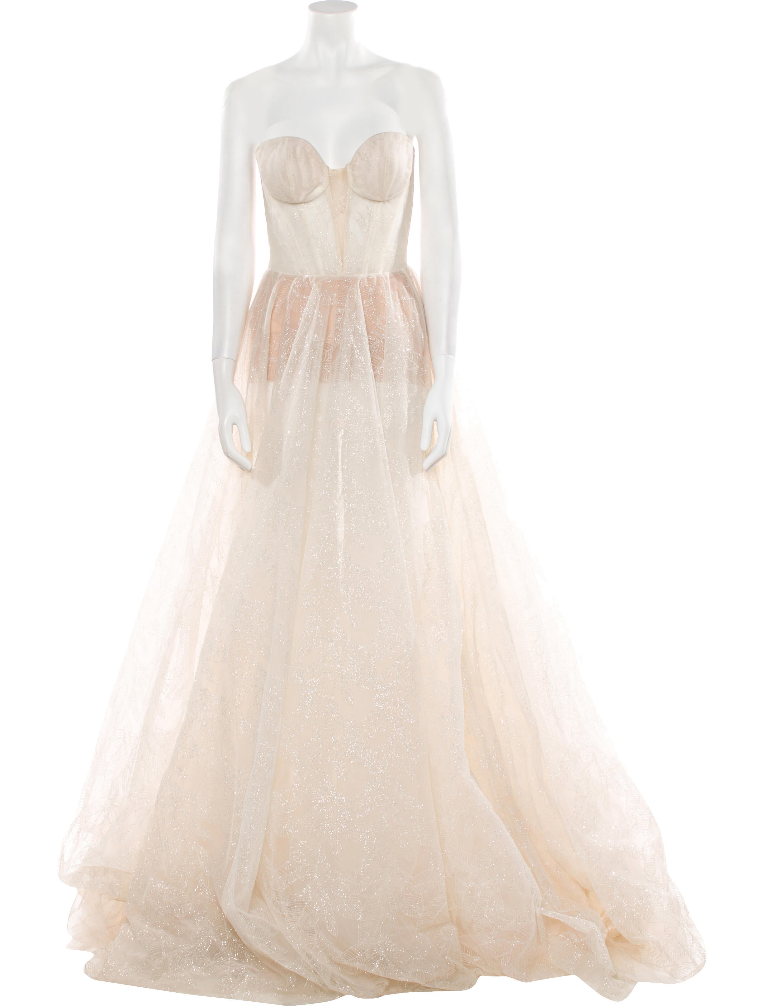 Galia Lahav Haute Couture Strapless Long Dress