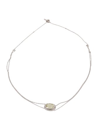 Moritz Glik 18K Quarz & Diamond Choker Necklace