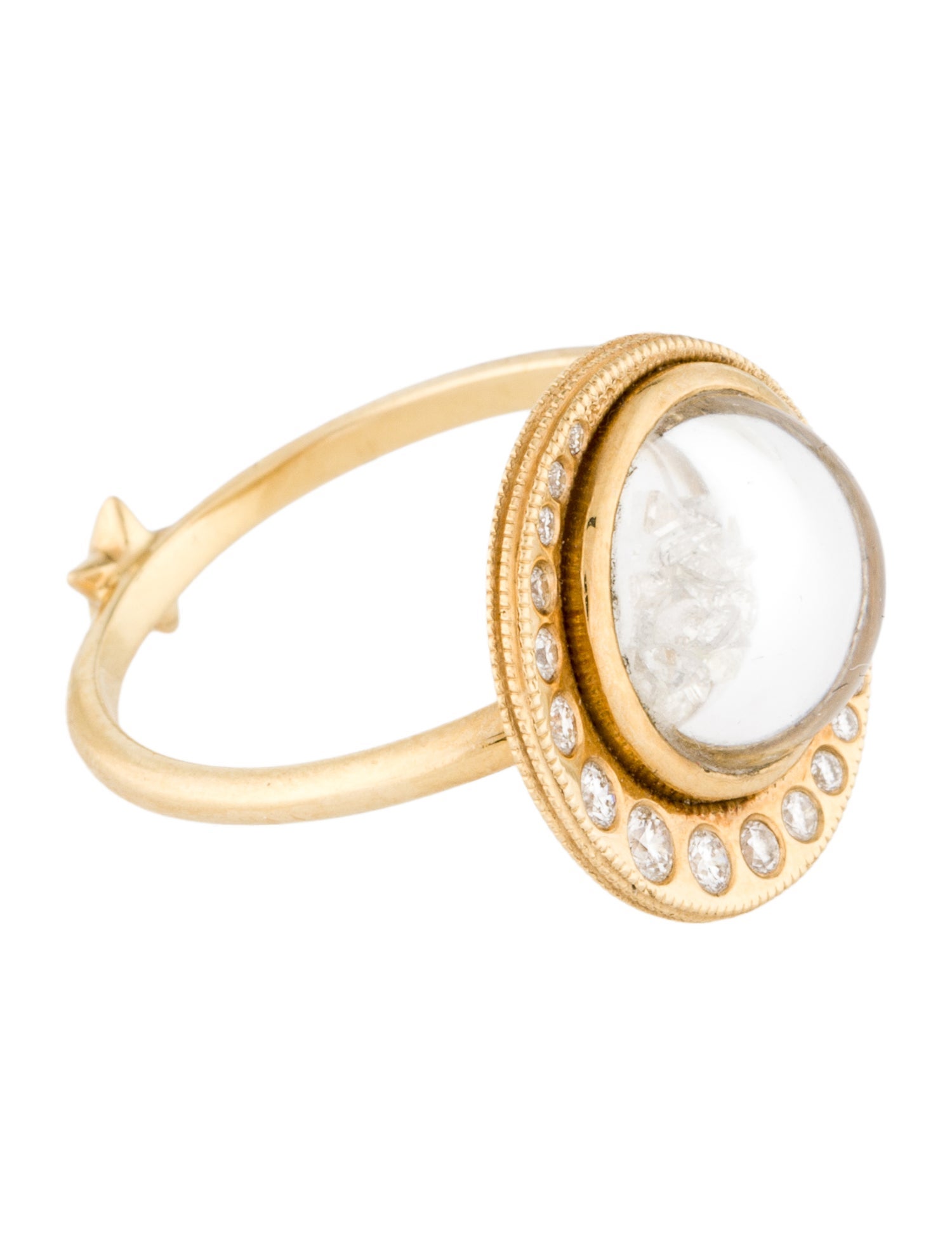 Moritz Glik 18K Diamond Celestial Kaleidoscope Shaker Ring