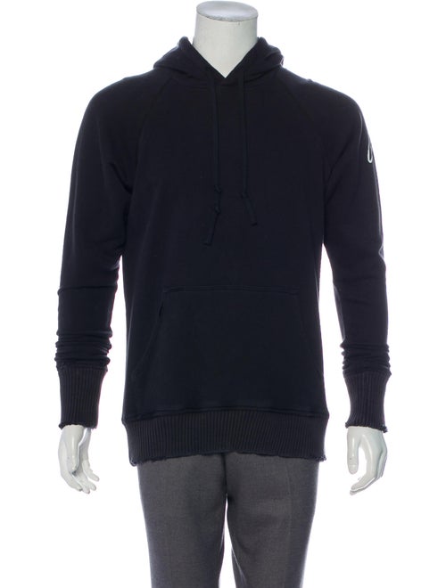 Greg Lauren 'gl' Distressed Hoodie black