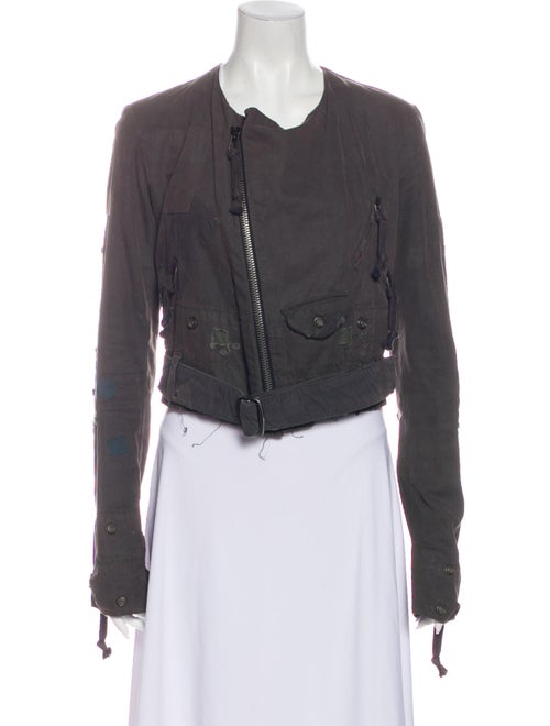 Greg Lauren Biker Jacket Grey