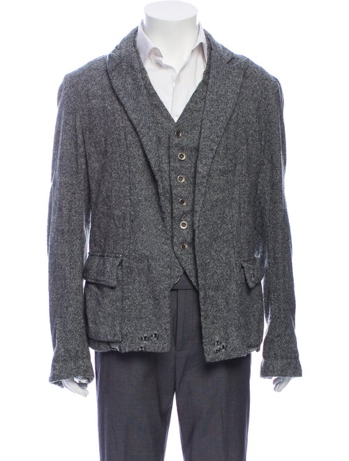 Greg Lauren x Banana Republic Wool Jacket Grey