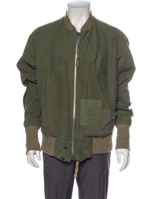 Greg Lauren Bomber Jacket Green