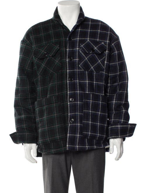 Greg Lauren Plaid Print Jacket