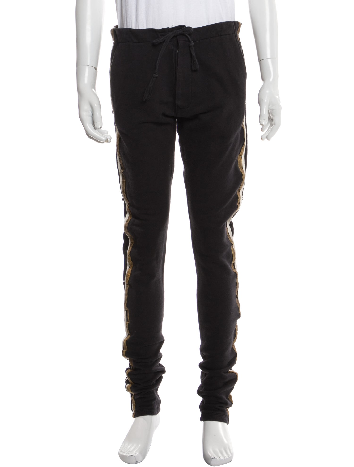 Greg Lauren Grosgrain Trim Lounge Bottoms