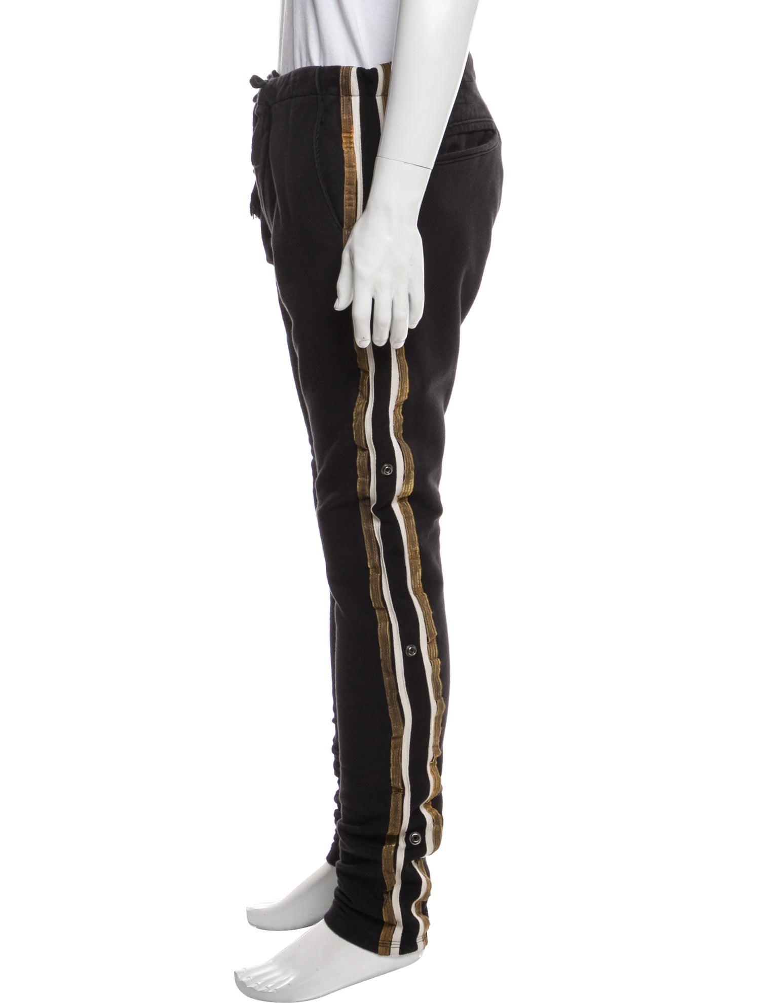 Greg Lauren Grosgrain Trim Lounge Bottoms