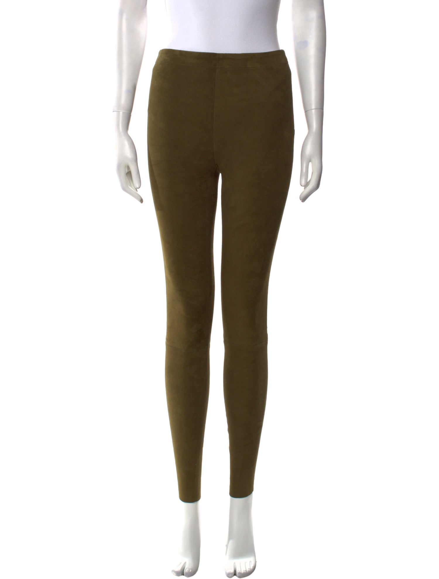 Greg Lauren Lambskin Skinny Leg Pants