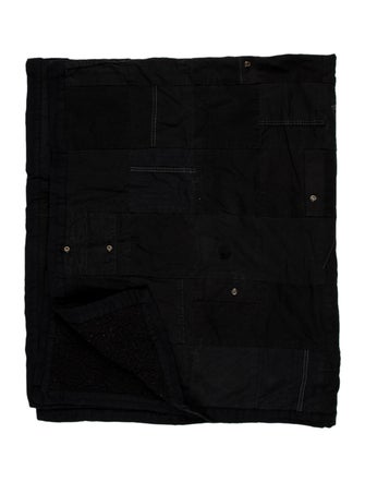 Greg Lauren GL-SCRAPS Patchwork Throw Blanket
