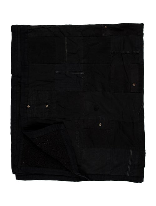 Greg Lauren GL-SCRAPS Patchwork Throw Blanket