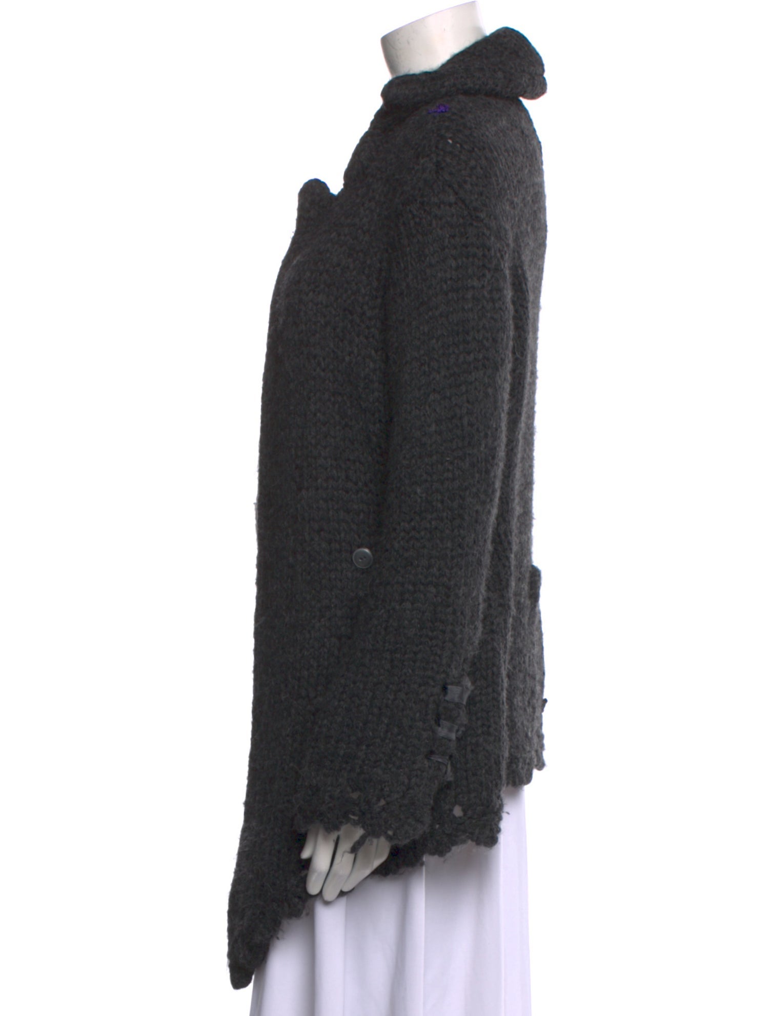 Greg Lauren Alpaca Mock Neck Sweater