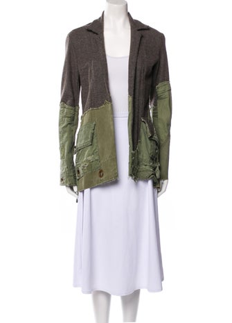 Greg Lauren Colorblock Pattern Blazer