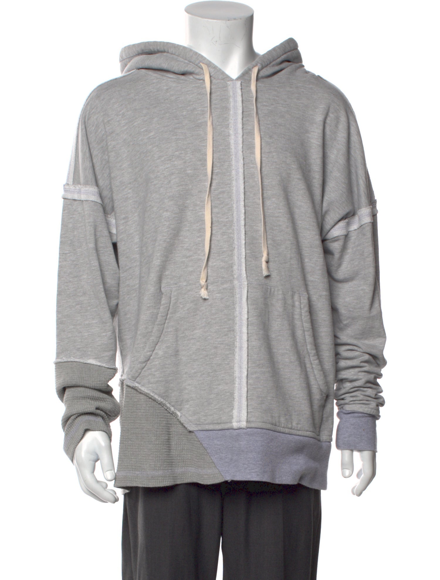 Greg Lauren Crew Neck Long Sleeve Hoodie