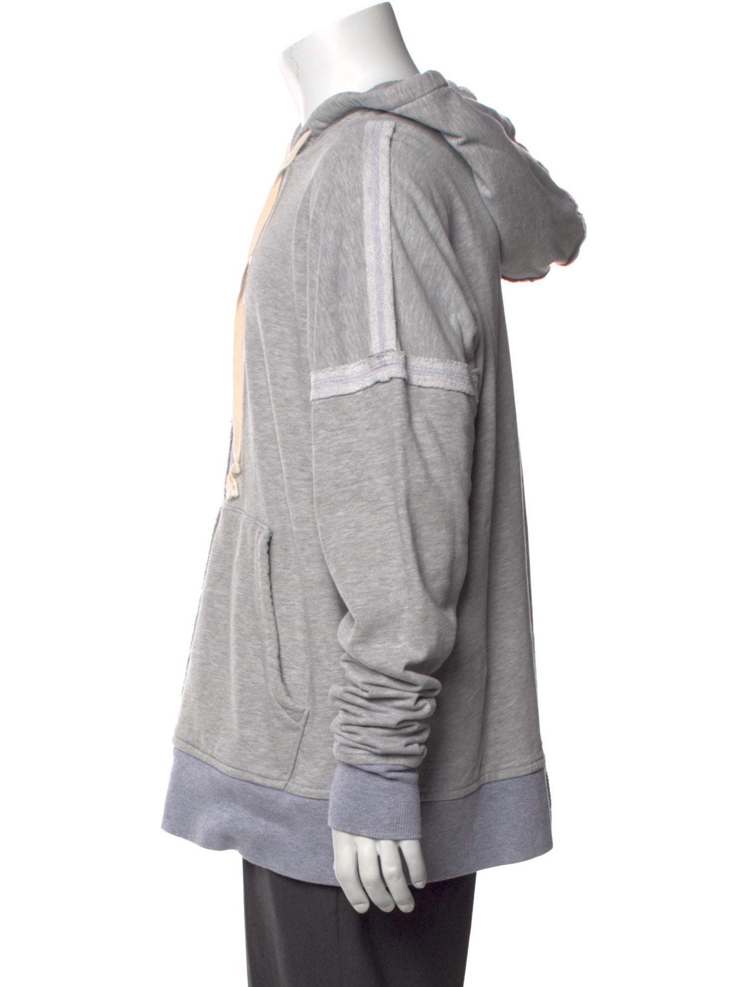 Greg Lauren Crew Neck Long Sleeve Hoodie