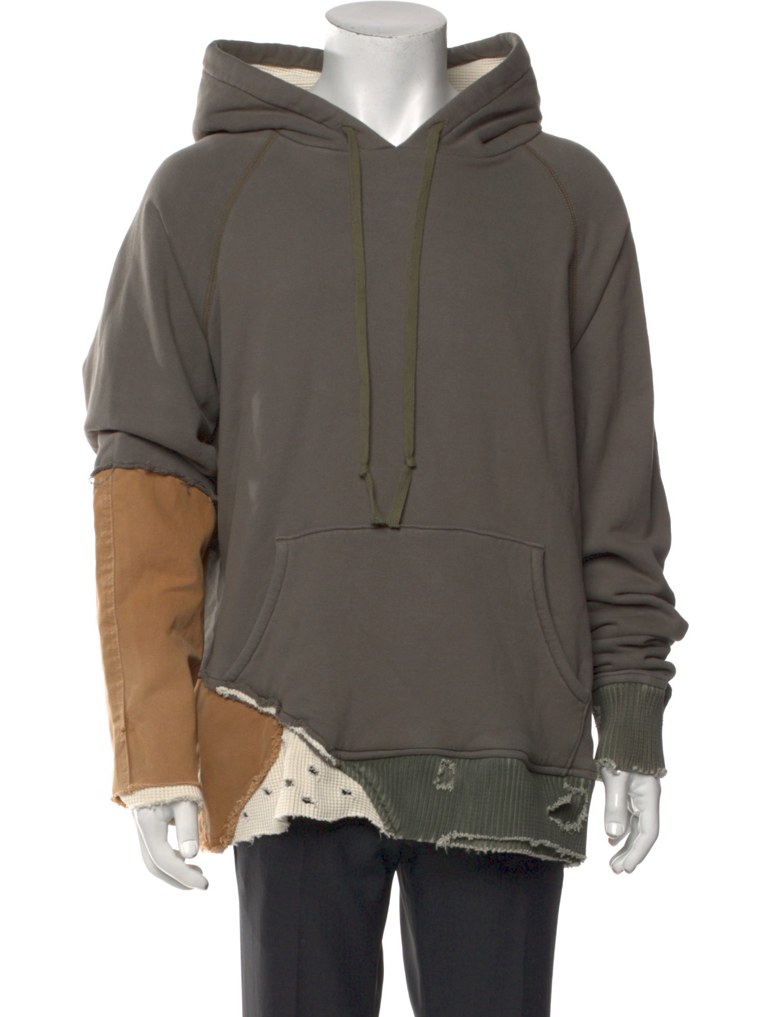 Greg Lauren Army Fragment Hoodie V-Neck Hoodie w/ Tags