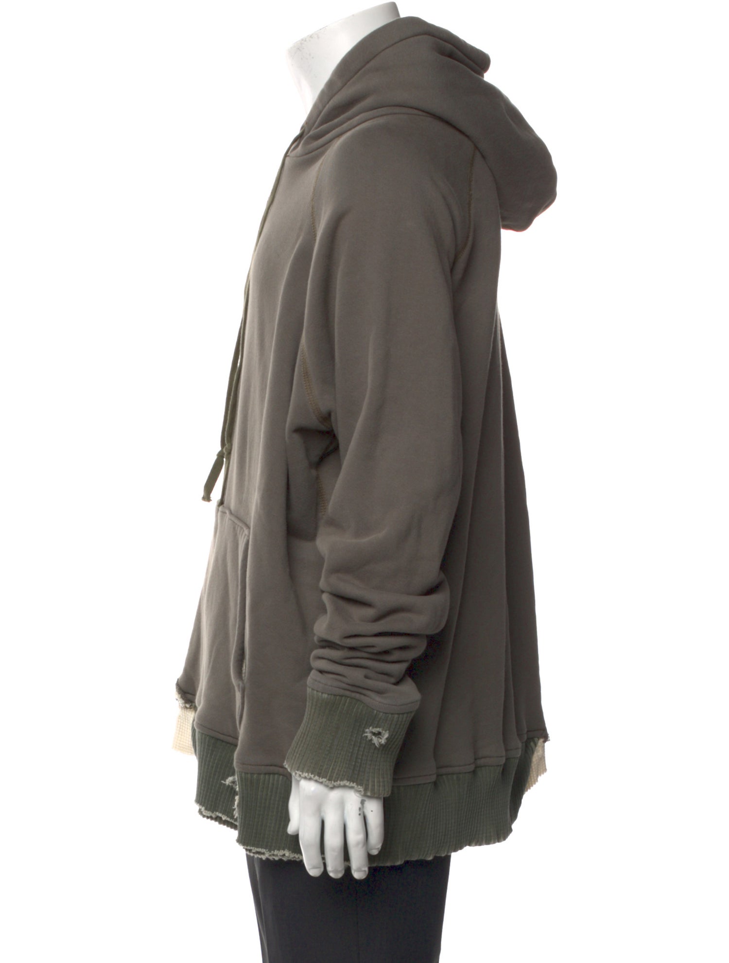 Greg Lauren Army Fragment Hoodie V-Neck Hoodie w/ Tags