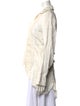 Greg Lauren Linen Open Front Blouse