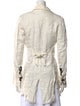 Greg Lauren Linen Open Front Blouse