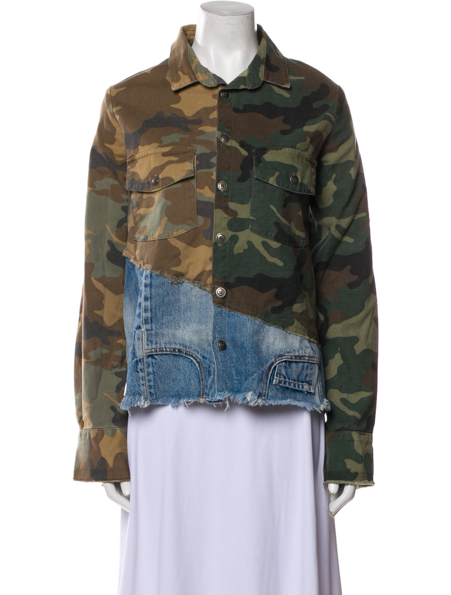 Greg Lauren Printed Utility Jacket