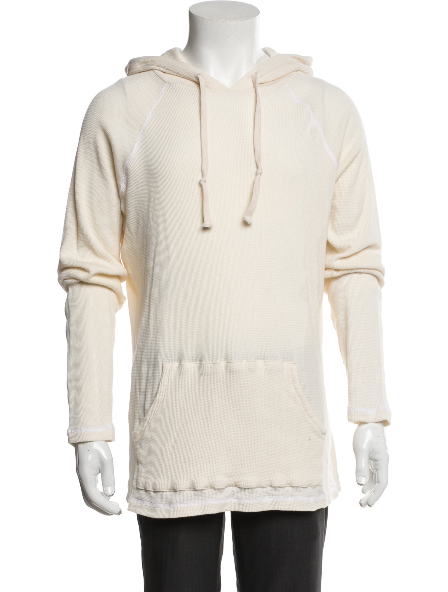Greg Lauren Crew Neck Long Sleeve Hoodie