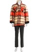 Greg Lauren Wool Plaid Print Utility Jacket