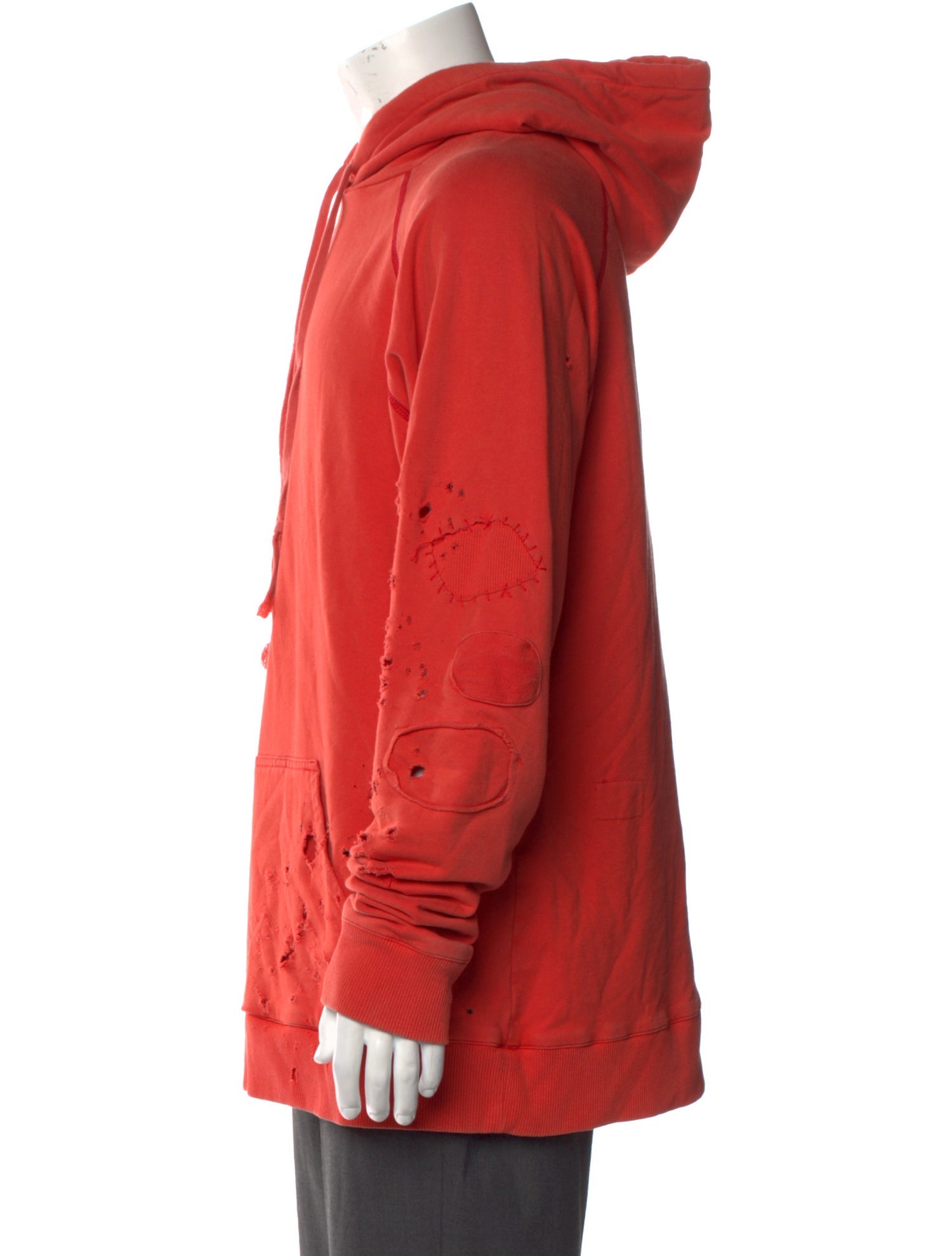 Greg Lauren Crew Neck Long Sleeve Hoodie