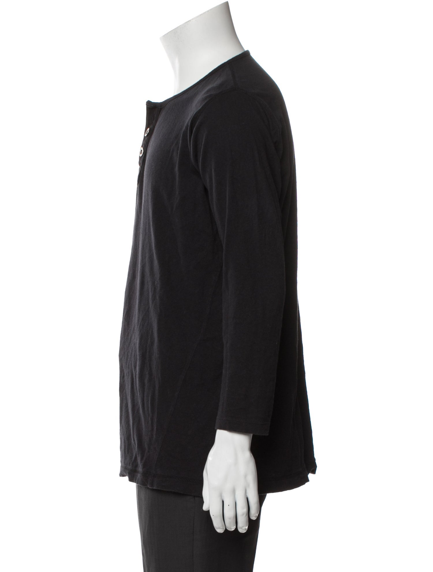 Greg Lauren Scoop Neck Long Sleeve Pullover